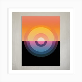 Abstract Sunset 2 Art Print