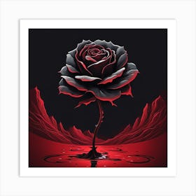 Black Rose 2 Art Print