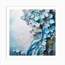 Forget Me Not Flowers 4 Art Print