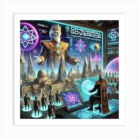 A Depiction Of A Dimensional Governor Administerin Art Print