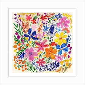 Floral Painting Matisse Style 7 Art Print