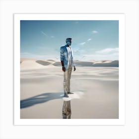 Man In The Desert 62 Art Print