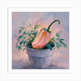 Pepper In Pot Art Print