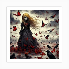 Crows Art Print