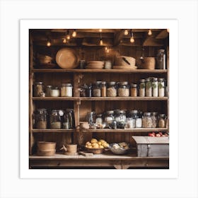 Rustic Kitchen Art Print