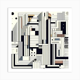 Abstract Labyrinth Art Print