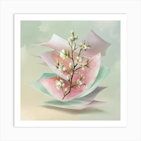 Paper Flowers 2 Art Print