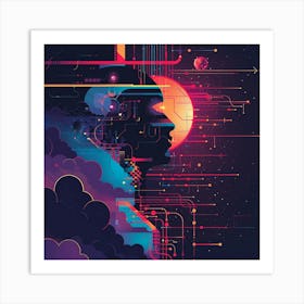 Futuristic Illustration Art Print