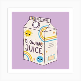 Refreshing Glowing Juice - A Sweet Juice Box Graphic Art Print