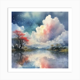 Sky At Night Art Print