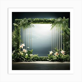 Illuminate The Scene With A Picturesque Modern Tropical Frame Blooming With An Array Of Vividly Hue (1) 2 Art Print