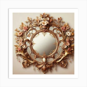 Rococo Mirror Art Print