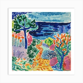 Coastal Vista Matisse Style 2 Art Print