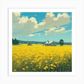 Canola Field Art Print