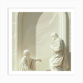 Jesus And John 1 Art Print