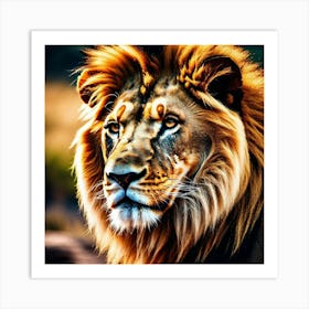 Lion Portrait 10 Art Print