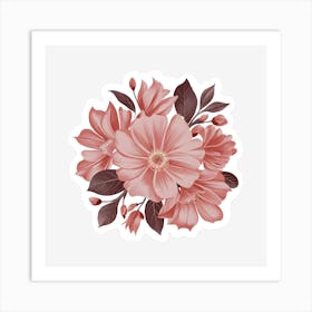 Pink Flowers 9 Art Print