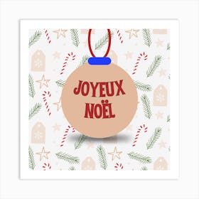 Joyeux Noel Art Print