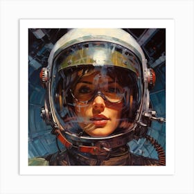 Space Woman Art Print