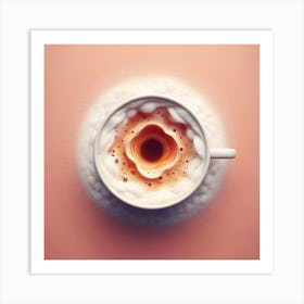 Coffee foam 1 Art Print