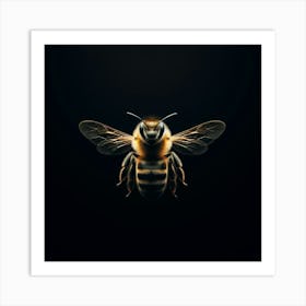 Bee Stock Videos & Royalty-Free Footage Art Print