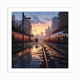 Urban Life Art Print