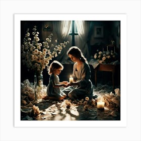 Mother And Child 1 Art Print