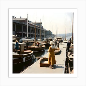 The Old Marina~Reimagined By Hall-O-Gram Creations, HallOGram, hallogramcreations, hallogram 14 Póster