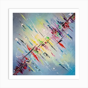 Colorful diagonal II Art Print