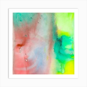 Modern Watercolor Painting, Abstract Art 1 Art Print