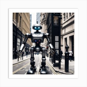 Robot In London 22 Art Print