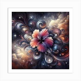 Abstract Flower Painting Art Print