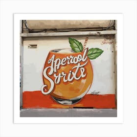 Aperol Spritz Orange - Aperol, Spritz, Aperol spritz, Cocktail, Orange, Drink 11 Art Print