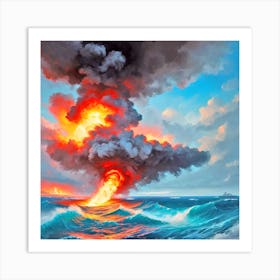 Lava Eruption 1 Art Print
