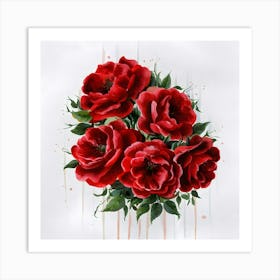 Red Roses 10 Art Print