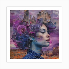 'The Girl In Purple' Art Print