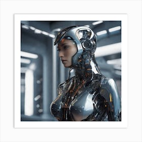 Cyborg Woman 7 Art Print