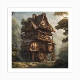 House In The Woods Art Print