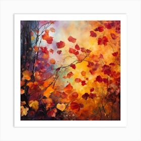 Autumn Leaves Art Print