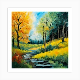 Autumn In The Woods Art Print