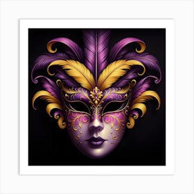 Mardi Gras Mask Art Print