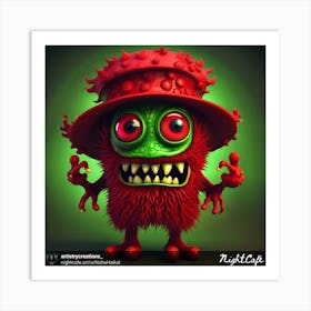 Monster In A Hat Art Print