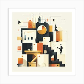 Business Illustration Art Print