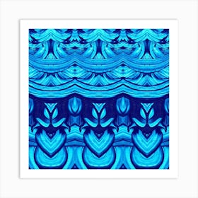 Abstract Blue Design Art Print