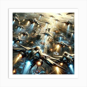 A Detailed Depiction Of The Swarm Capabilities And Art Print