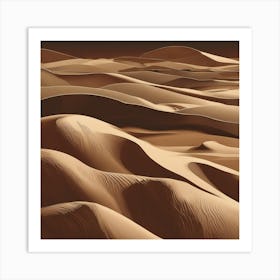 Sand Dunes Canvas Print 1 Art Print