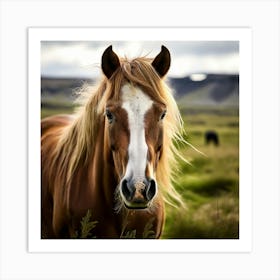 Horse In Iceland 1 Art Print