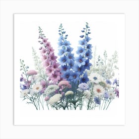 Delphinium 6 Art Print