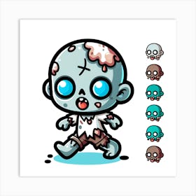 Zombie Baby Art Print