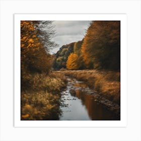 Autumn River 3 Art Print